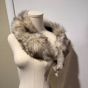 Faux fur stole wrap